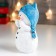 Souvenir Polystone "Snowman in a hat-cat, enthusiastic" 17.5x9x9.5 cm