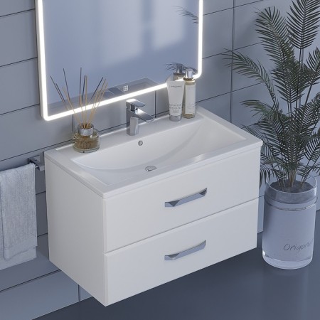 Sink uperwood Foster, furniture, 80 cm, rectangular-1
