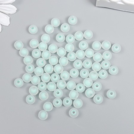 Plastic beads "Green" matte set 20 grams d = 0.8 cm-2
