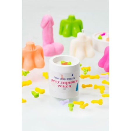 Aromatic candle Pecado BDSM "Regular sex", soy wax, gr. 50-4