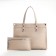 Women's bag with zipper, Textura, average size, beige color