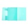 A4 cartridge folder, 6 departments, 600 μm, Devente, Pastel, texture "Sand", turquoise