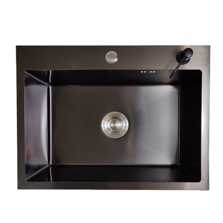 Kitchen sink Gerda GS 6045 G, 600x450 h = 200 mm, color graphite-1