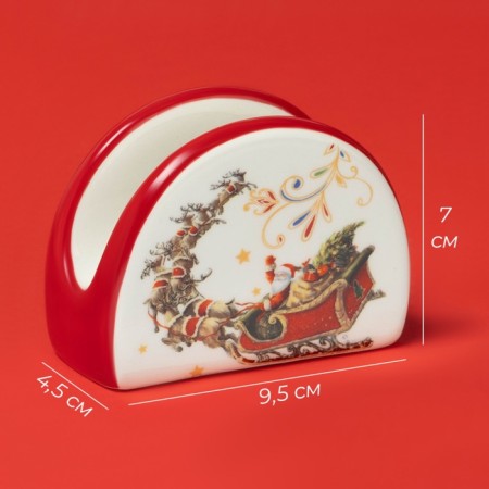 Napotnik New Year's Dolyana "Sanny Santa Claus", 9.5 × 4.5 × 7 cm-5