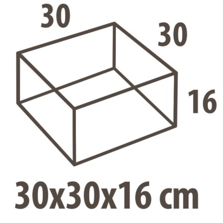 Hausmann Herbarium 30x30x16 cm coffee-1