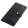 Portmone on the button, 3 departments for bills, 6-rarthes, 1-Monet, black pulp