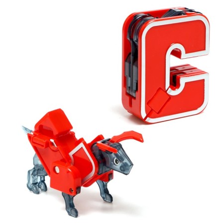 Robo-Bukva "Beasts", set 6 in 1, transformed, gathered in 1 robot-8