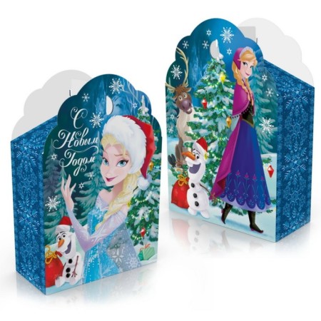 Folding box “Happy New Year. Cold heart ”, New Year's, size 17 × 25 × 7.9 cm.-1