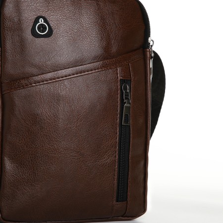 Male bag, brown color-2