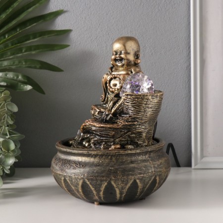 The desktop fountain from the network, the backlight "Hothei. Well -being" 16x16x22 cm-3