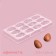 Chocolate Form Konfinetta "Chocolate Egg", 27.5 × 13.5 cm, 12 cells (3.6 × 5.7 × 1.5 cm)