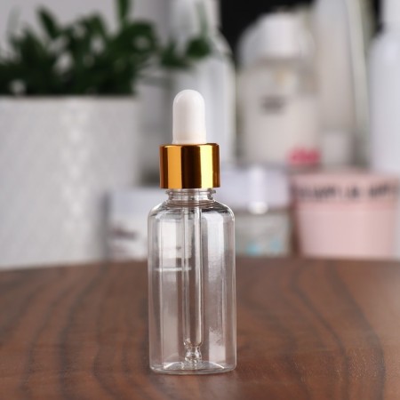 A bottle for storage, with a pipette, 30 ml, gold/white color-2