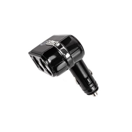 Autovirazh cigarette lighter 1000 mA, 12/24 V, 2 devices +1 USB 5V-2