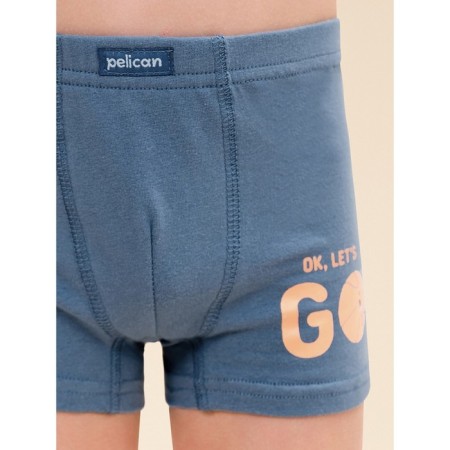 Panties for boys, height 140 cm, jeans, blue, 2 pcs-3