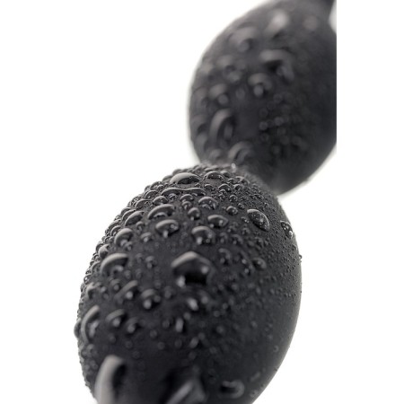 Anal chain Toyfa A-Toys S, silicone, black color, 19.5cm-6