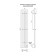 Terminus quatro electric heated towel rail, 1400x210 mm, black matte