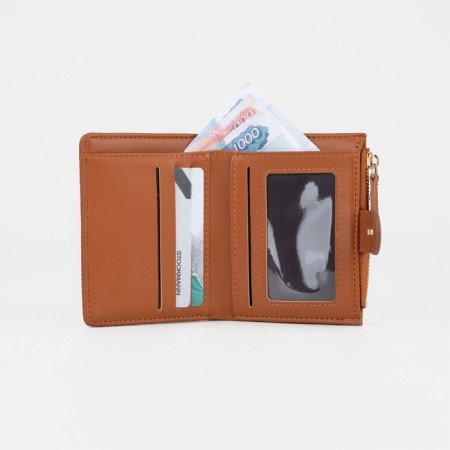 Women's wallet on the button, redhead color-5
