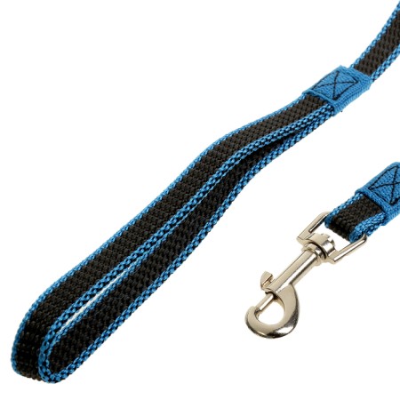 The leash zoonik is nylon with a double latex thread, 5 m x 1.5 cm, blue-1