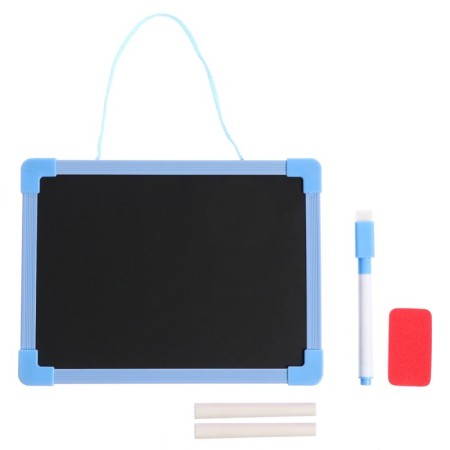 Drawing board double -sided cardboard, marker + chalk + sponge, mix color-11