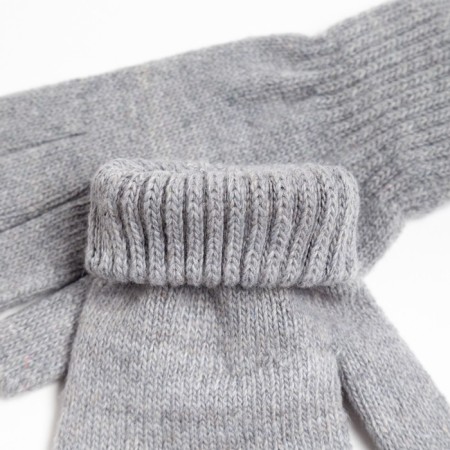 Children's gloves, gray color, size 17 (11-12 years old)-2
