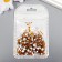 Decor for creativity Glass "Rhubates truncated cone. Caramel" d = 1.5-6.5 mm set 1000 pcs