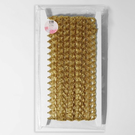 Decorative braid, 13 mm, 10 ± 1 m, gold color-2