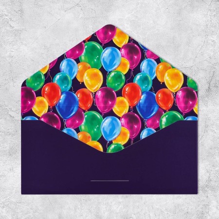 Gift envelope "Happy Birthday", software touch, embossing, 19 × 9.2 cm-3