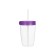 A glass with a tube, 525 ml, mix