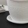 Pot with the Podon "Rosalia", 1.2 l, the color is white