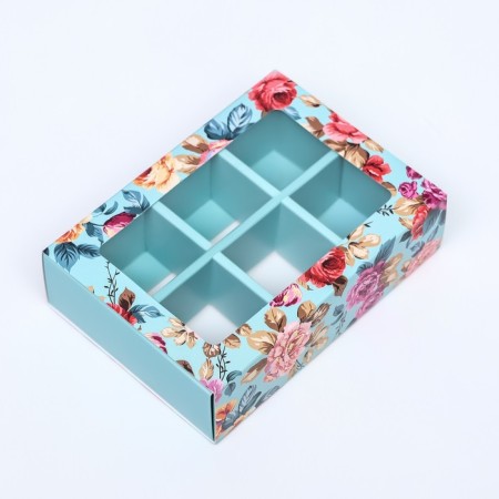 Box for sweets 6 pcs, "elegance" 13.7 x 9.8 x 3.10-2