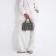 Bag Female Tout with zipper, white/black color