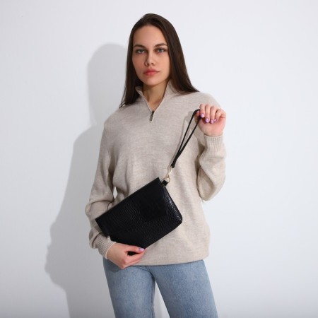 Bag-clate on the magnet, strap on the wrist, black color-6