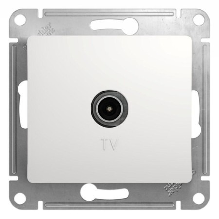 Television socket Sche GSL000193 Glossa, white color