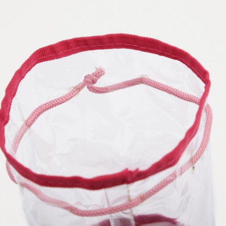 Cosmetic bag on cord, pink color-2