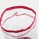 Cosmetic bag on cord, pink color