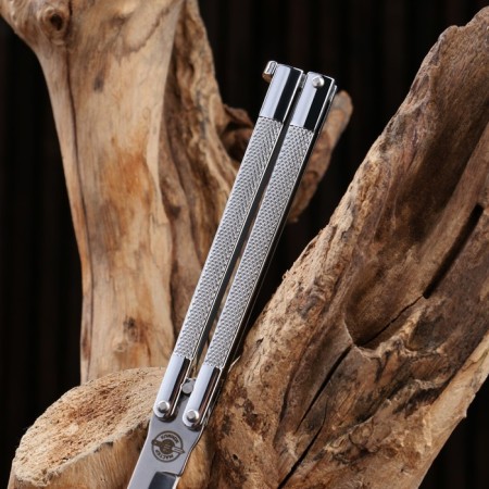 Buratino butterfly knife 19cm, blade 82mm/1.9mm, steel 420-4