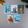 A set of postcards with the seeds "grow itself" "Happy New Year" snakes 5*7cm