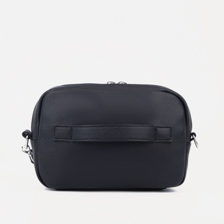 Male clutch, textura, artificial leather, black color-1