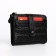 Women's wallet on the button, black color
