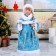 Snow Maiden "Blue fur coat with a staff" moves, 40 cm
