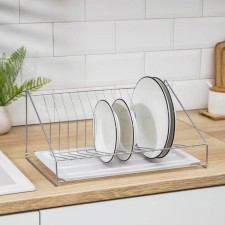 Dishes for dishes with a pallet 38 × 17.5 × 23.5 cm, color chromium