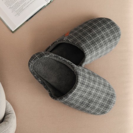 Male slippers, size 44-45, gray color-4