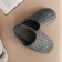 Male slippers, size 44-45, gray color
