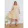Female dress, size 64, beige color