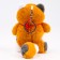 Soft toy "cat" on a key fob, 14 cm, brown color