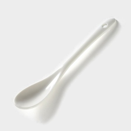 Porcelain sugar tower with a spoon on the Bellatenero bamboo stand, 140 ml, white color-3