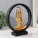 Souvenir Polystone "Greeting the Sun" Black with gold 19.2x5.9x21.5 cm