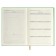 Diary of a low -up A5, 120 Escalada sheets, soft binding, artificial leather "Nappa", foil embossing, white offset 70 g/m², green