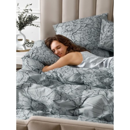 Bed linen 2 joint venture Twilight Peonies, size 200x214 cm, 175x215 cm, 50x70 cm - 2 pcs-3