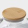 Glass teapot with a bamboo lid and a metal filter Bellatenero Eco, 600 ml, 18 × 12 × 10 cm